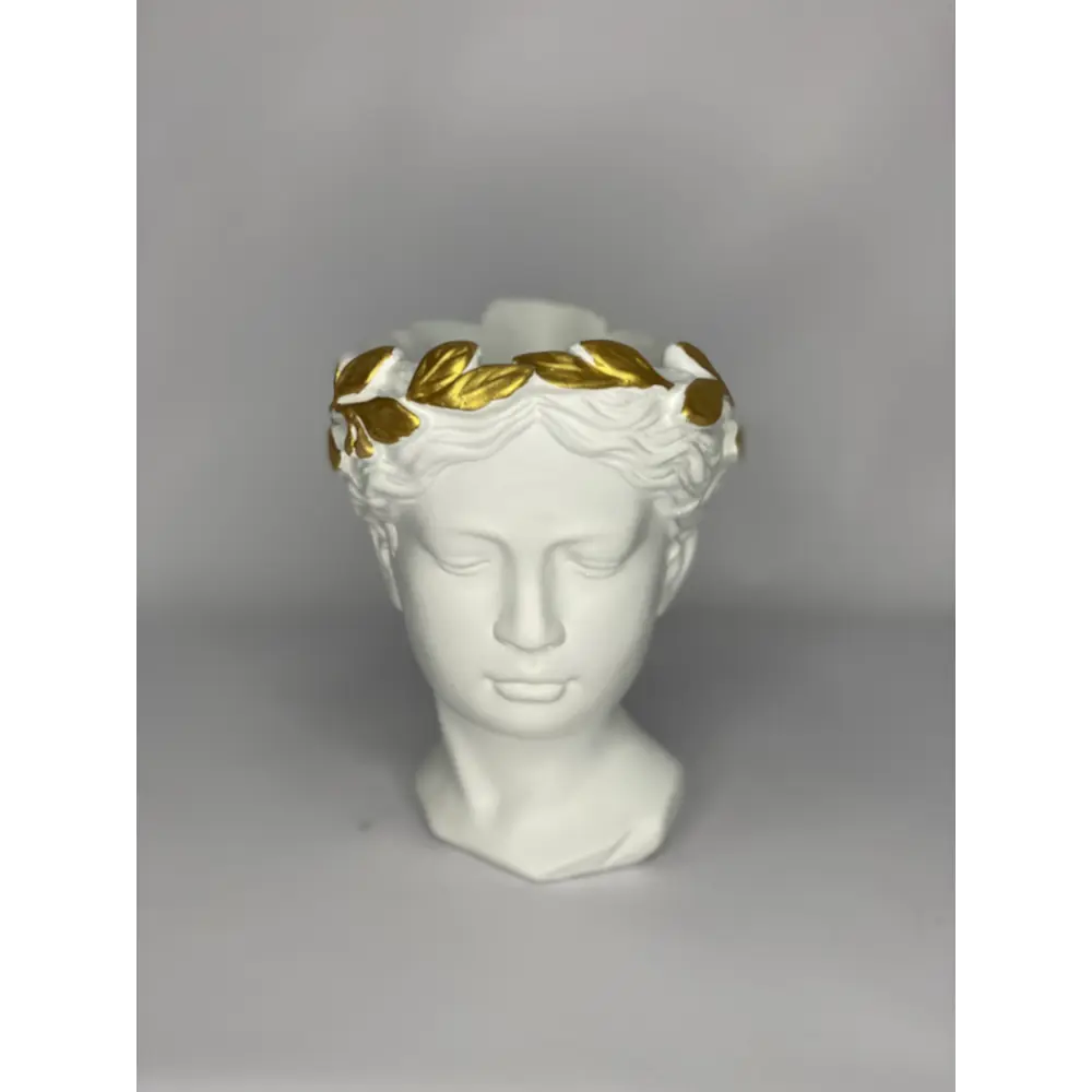 Ваза для цветов Грета гипс бело-золотой Santreyd STLM-2053077 - Вид №4