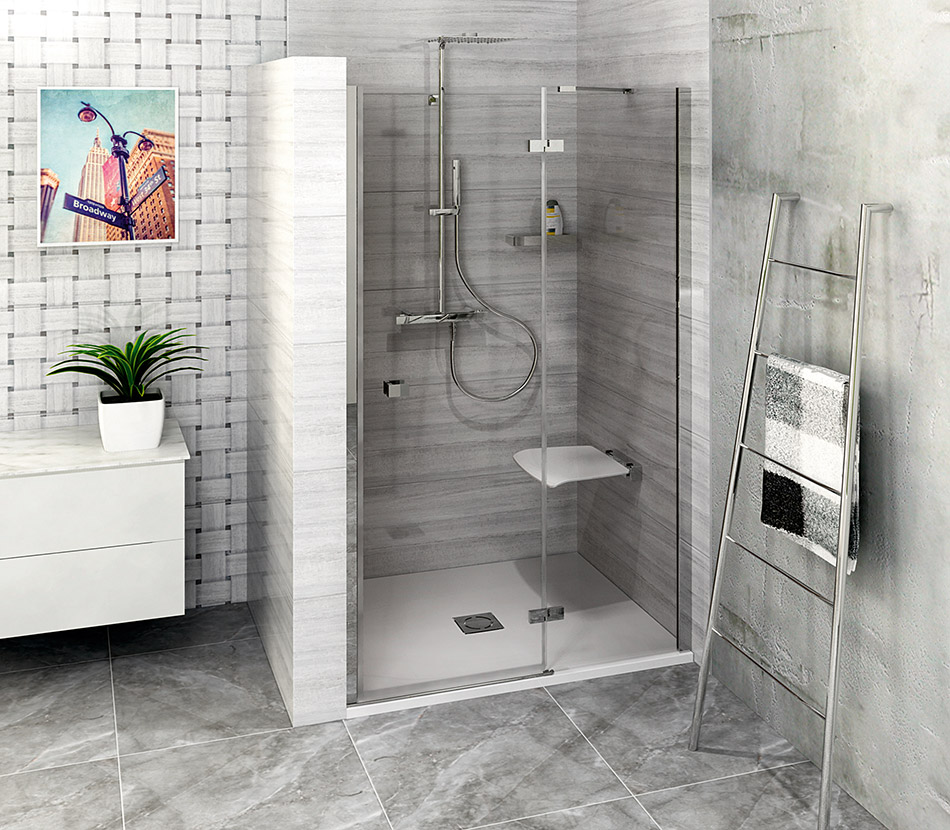 FL1490R Polysan Ширмы для душа FORTIS LINE 