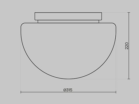Металлический потолочный светильник Maytoni GLASSY ARCH-00019735 - Вид №7