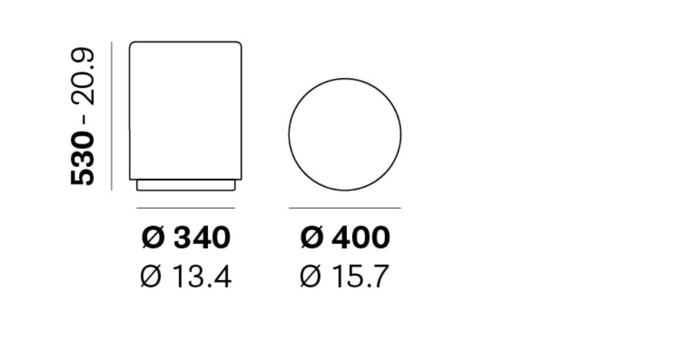 Круглый полиэтиленовый пуф Pedrali Wow ARCH-00116861 - Вид №2