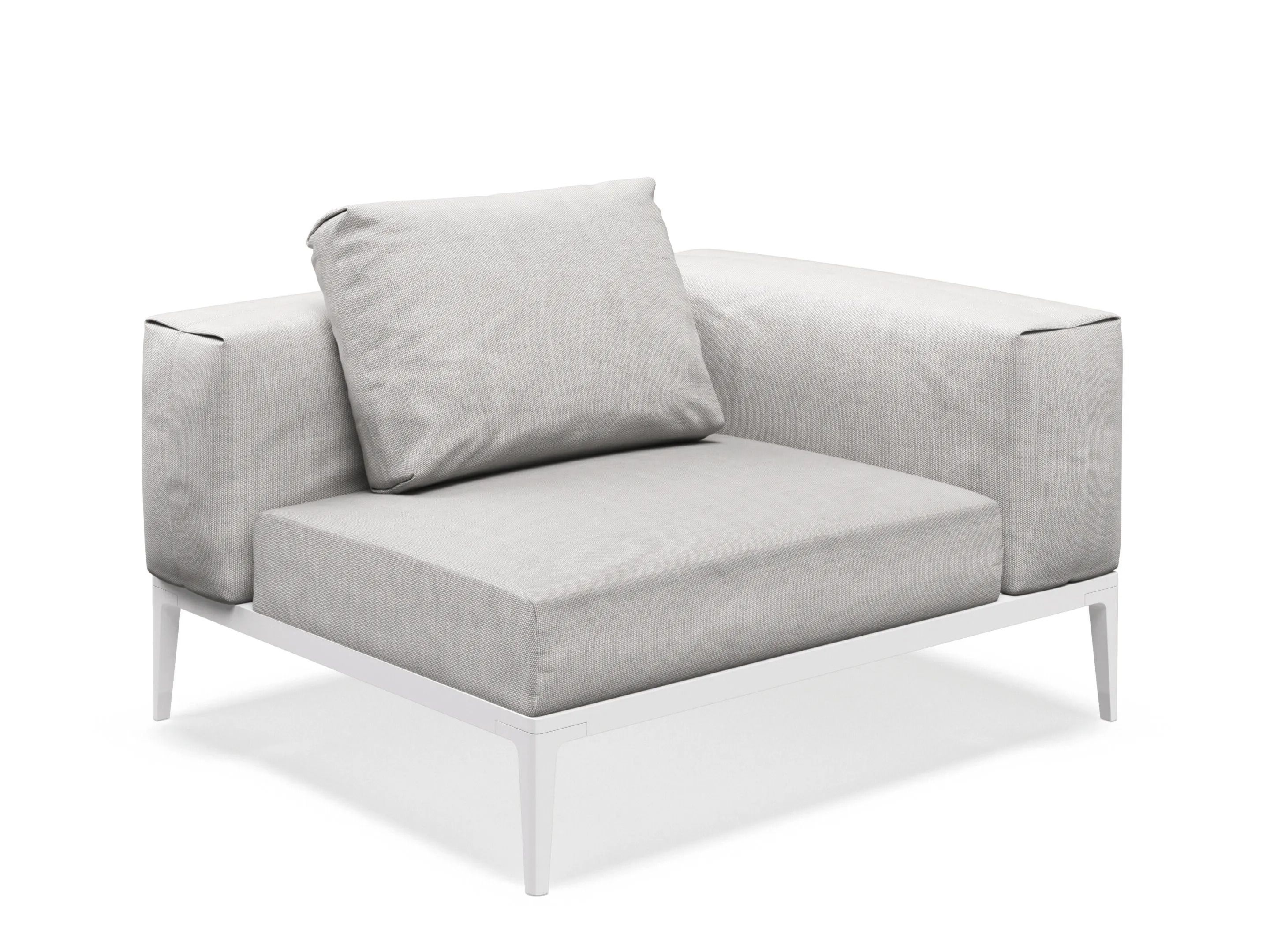 Угловое садовое кресло из ткани Gloster сетка ARCH-00140017 - Вид №2