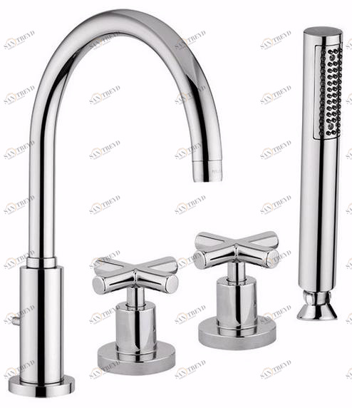 Rubinetteria Giulini Комплект для ванны с ручным душем на 4 отверстия G3 F7665