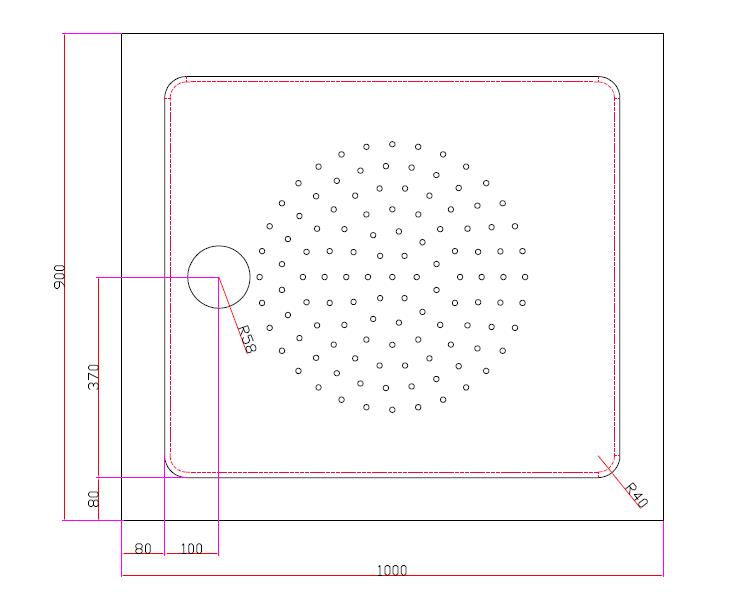 Акриловый поддон CEZARES TRAY-A-AH-100/90-15-W  - Вид №1