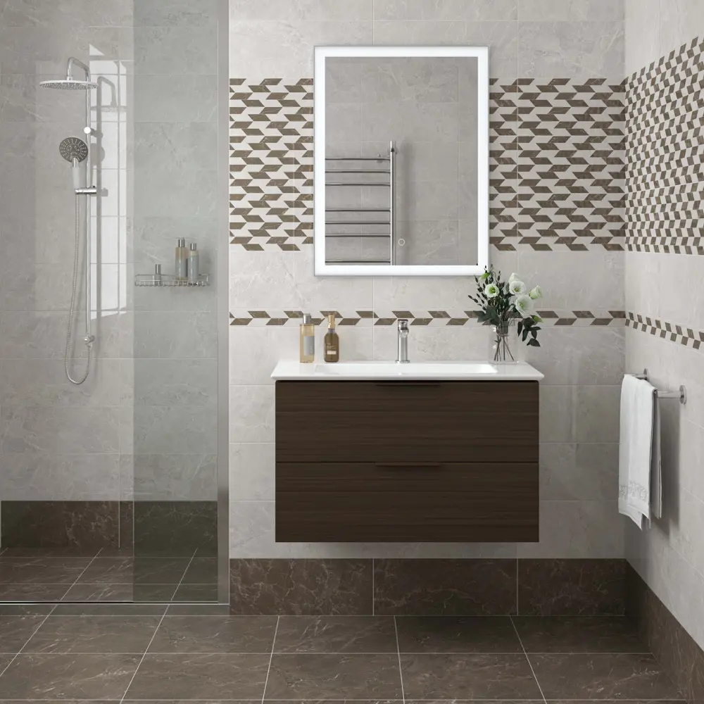 Бордюр настенный Kerama Marazzi Феррара-Фоджа VT/A590/7000 50x6.3 см матовый цвет белый коричневый 87653964 STLM-2072205 - Вид №4