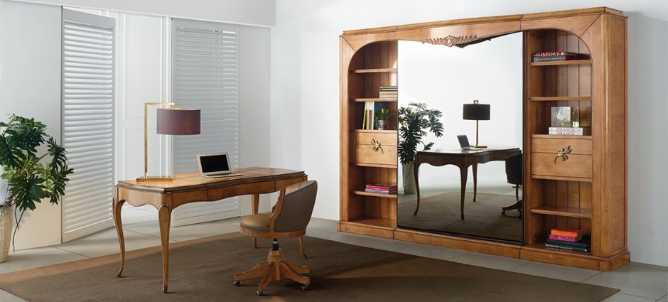 002314 Книжный шкаф с ТВ AM Classic Gala Santreyd