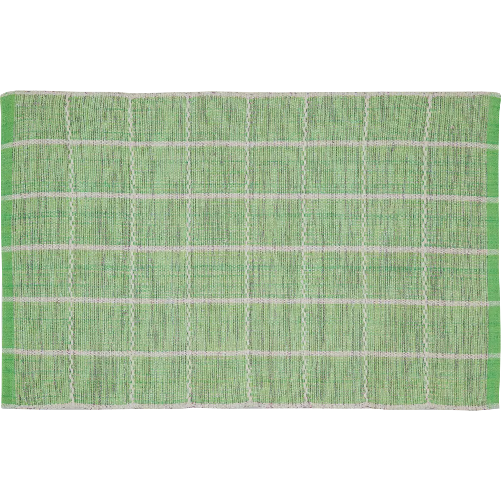 Коврик Клетка 60x90 см хлопок цвет зеленый 89198820 STLM-2062488 CTIM 