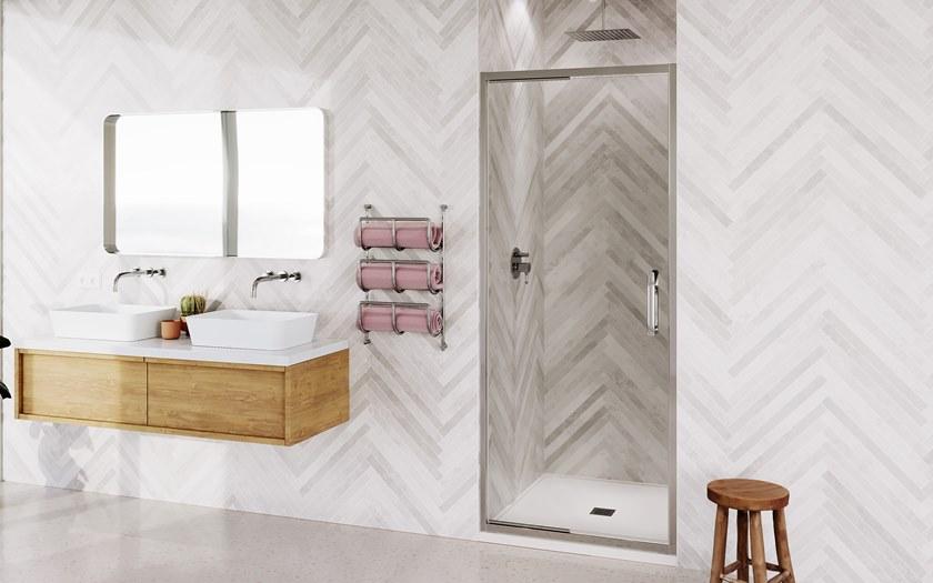 Flair Showers Распашная стеклянная дверь для душа Eto Etoif90sc - Вид №4