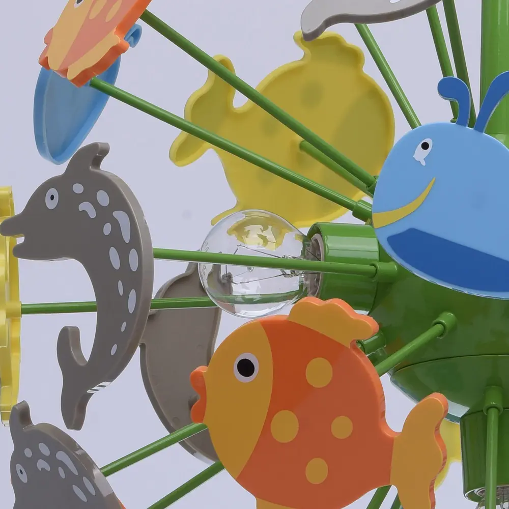 Люстра Улыбка 5xE14x40 Вт, металл/пластик, цвет мультиколор MW-Light STLM-2083674 - Вид №3