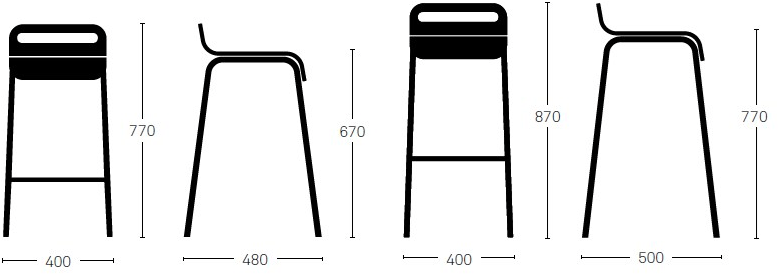 Deadgood Табурет из фанеры с подставкой для ног Form F21s/l - Вид №9
