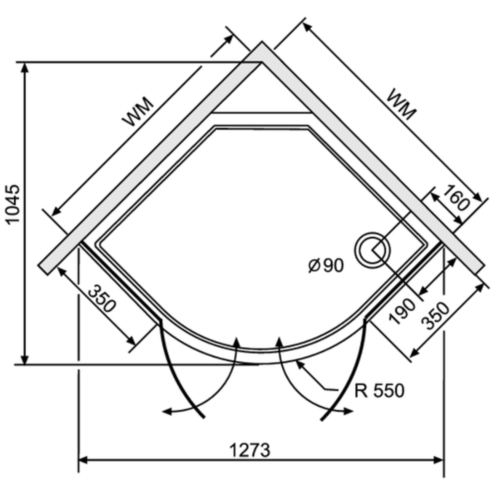 392.201010 DuschoSpot Collection душевая кабина Duscholux 45914 - Вид №1