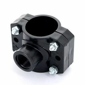 Врезка монтажная 50 x 3/4" ВР, 4 болта, для труб ПНД UNIDELTA