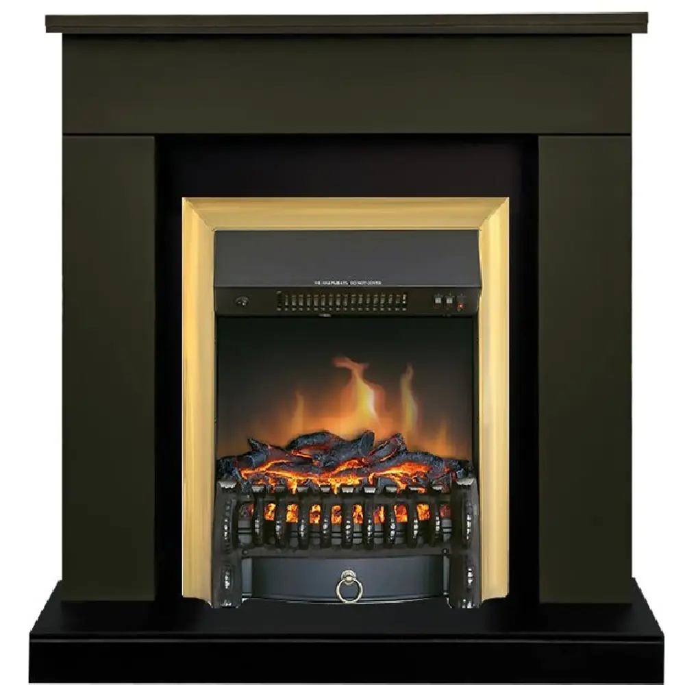 Каминокомплект Royal Flame Bergen STD SFT разборный Fobos FX Brass 1.5 кВт цвет темная олива STLM-2123769