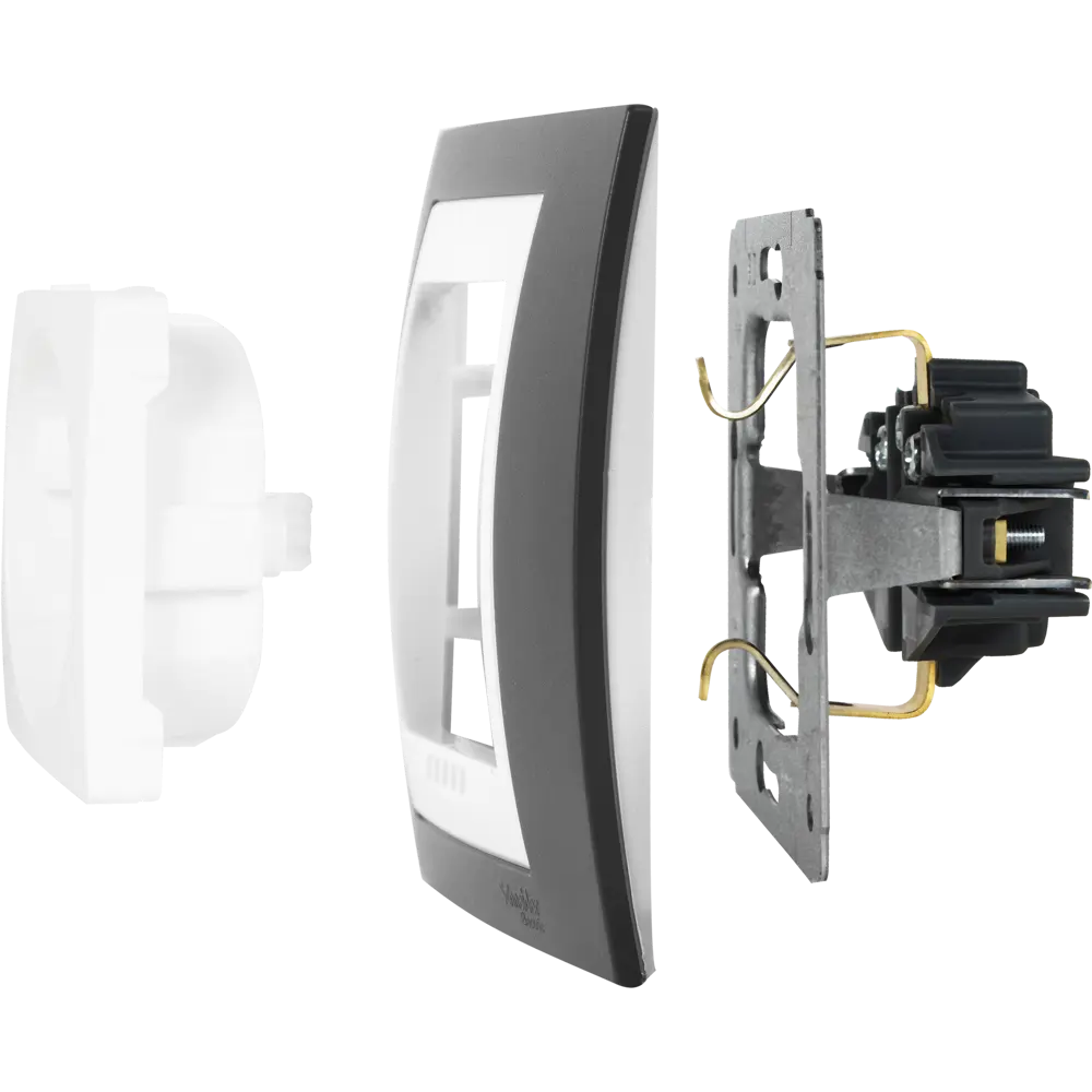 Рамка для розеток и выключателей Systeme Electric Unica 1 пост, цвет какао/белый STLM-2136289 - Вид №3