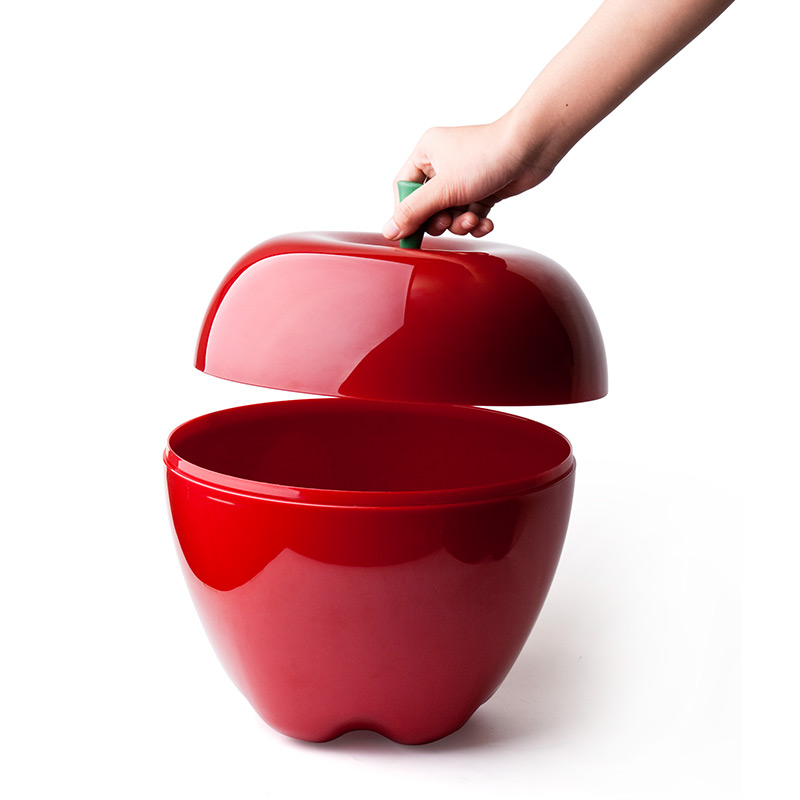 QL10013-RD Контейнер happle красный Qualy  - Вид №3