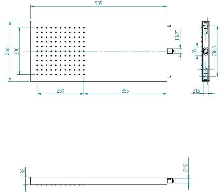 ZAZZERI Настенная хромированная лейка для дождевого душа Shirò Shiro sun-id-1399715 - Вид №1