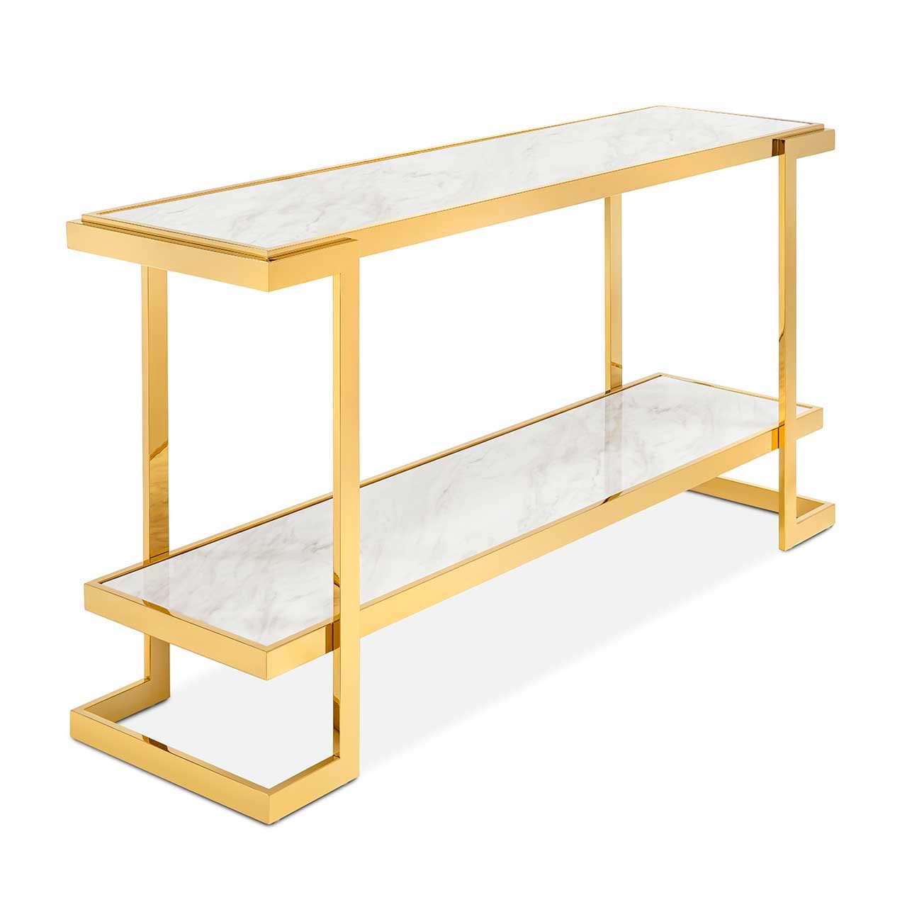 450286-93 ABHIKA CONSOLLE CROWNE MAR H56 150X40 BLACK/GOLD  - Вид №1