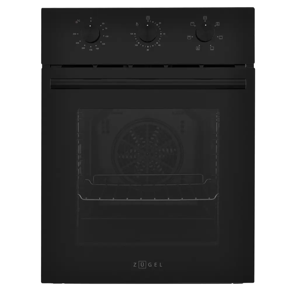 Встраиваемый духовой шкаф Zugel ZOE604В 45x59.5x60 см конвекция цвет черный 89453982 STLM-2178166 