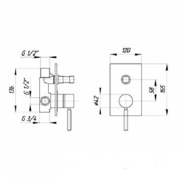 ML.TOR-9072.CR Смеситель Migliore Tor - Вид №1