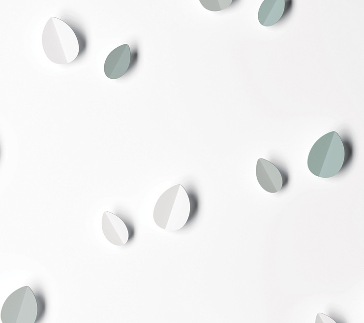 Ex.T Leaf Small Настенная вешалка ice grey EXLEAFP/GH - Вид №4