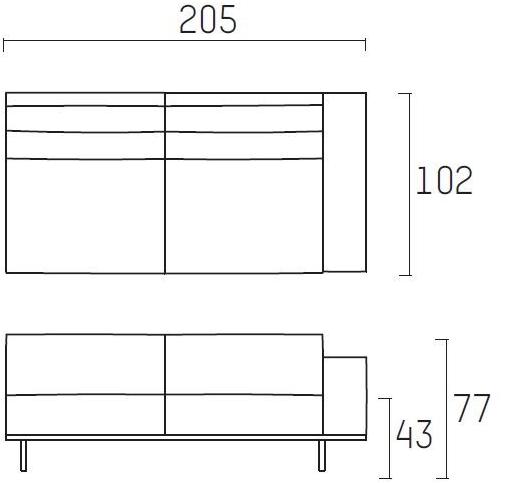 Piet Boon Модульный диван с огнестойкой обивкой Don living Pbc 06.100/102/103/ - Вид №9