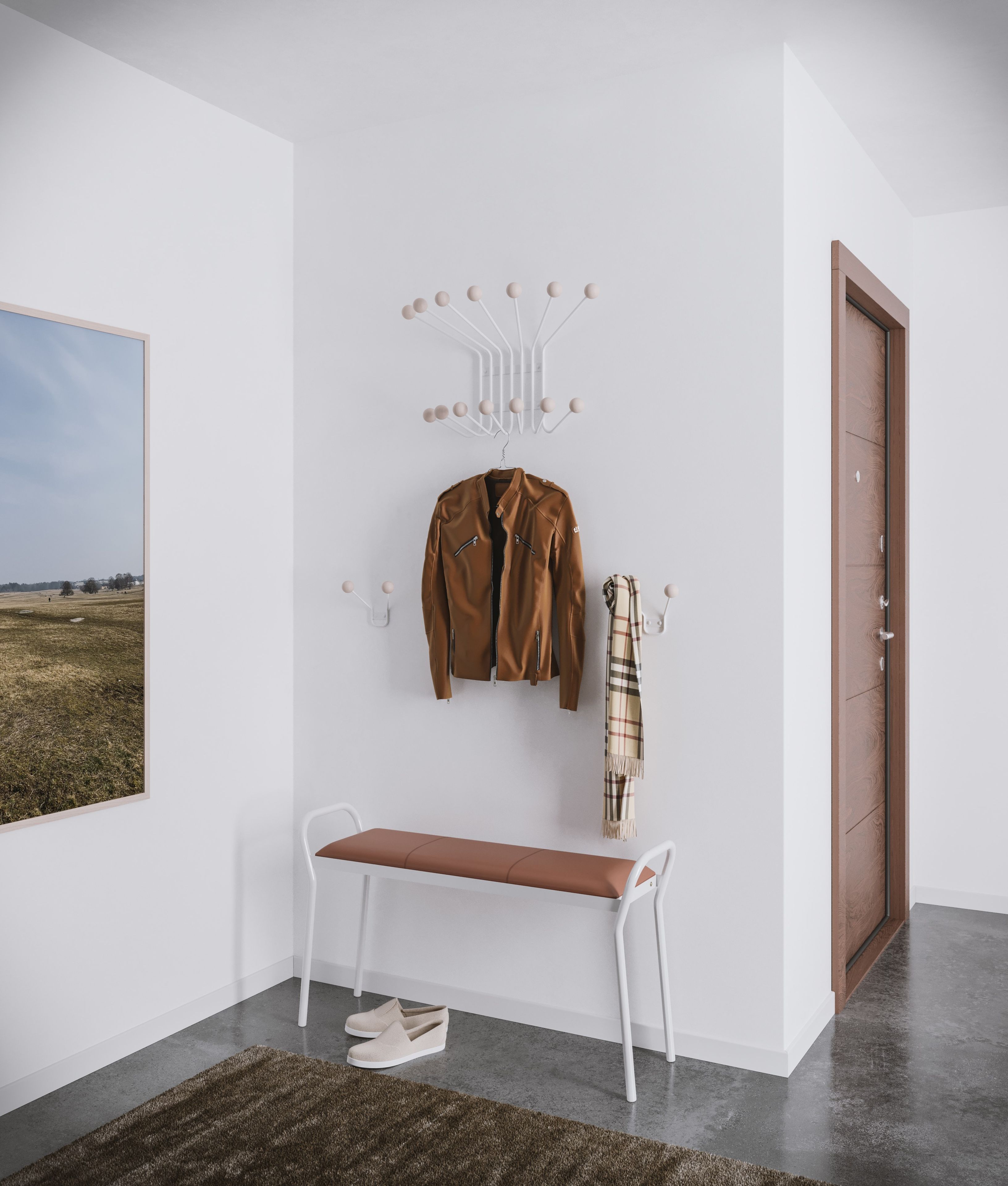 Окрашенная металлическая вешалка для одежды Maze ARCH-00134434 - Вид №13