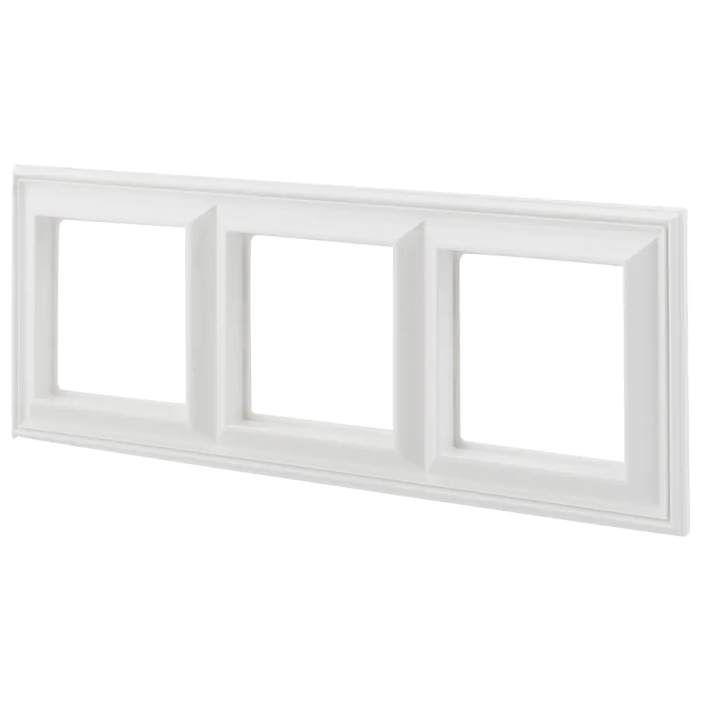 Рамка для розеток и выключателей EcoProfi Design 3 поста цвет белый Santreyd Jung EcoProfi STLM-2169342