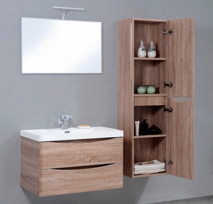 Шкаф подвесной, правосторонний BelBagno ANCONA-N-1500-2A-SC-WO-R  - Вид №1