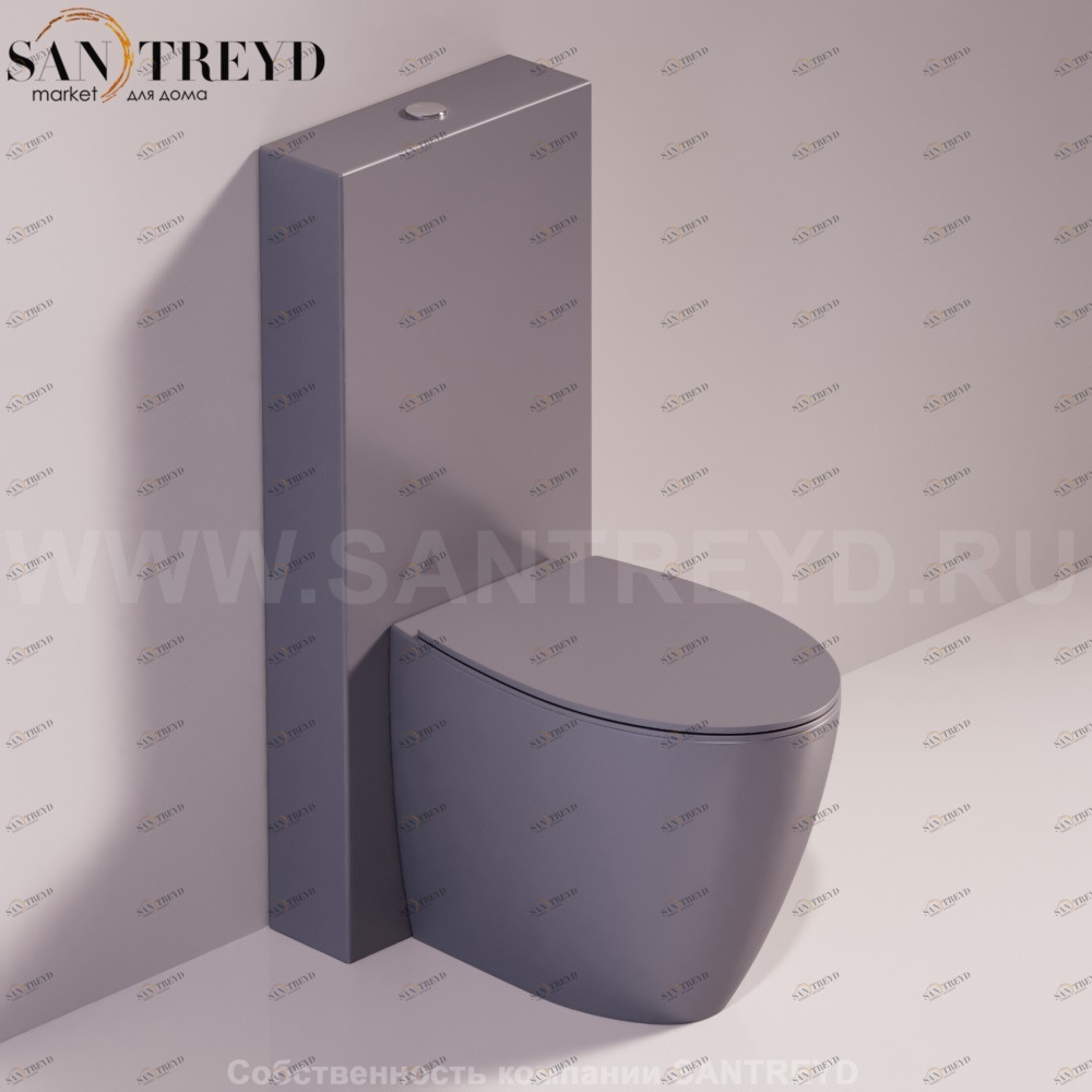 LFT20ANTRACITEMATT Компакт унитаз с бачком Черный Simas LFT Spazio Италия