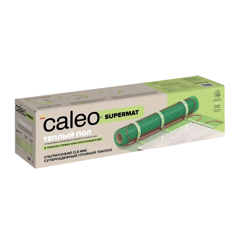 Нагревательный мат для теплого пола Caleo Supermat 12 м², 1560 Вт STLM-2070987 - Вид №1