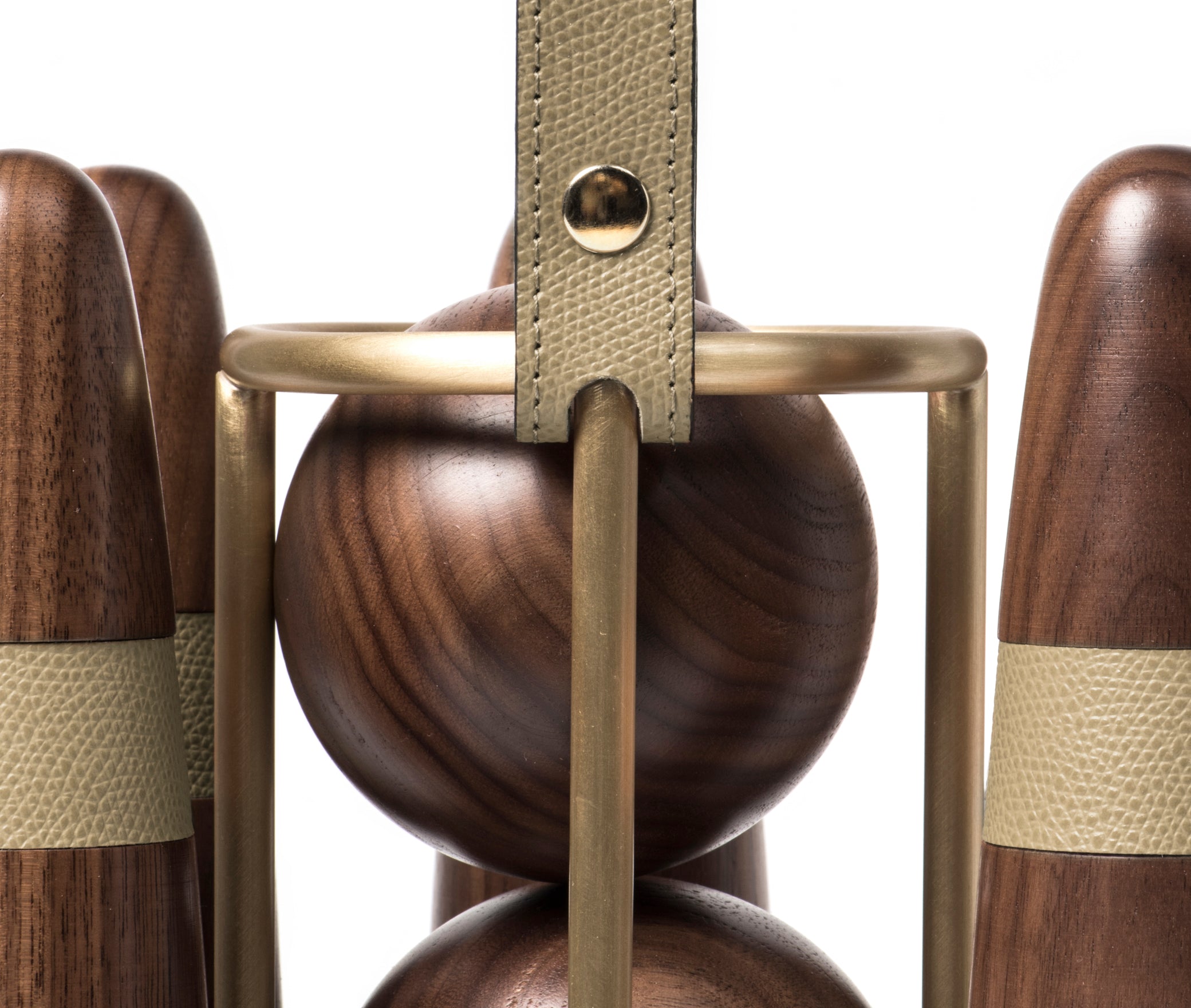 Набор для боулинга - Ø 22XH35 см / зернистая кожа_манго Pinetti 00.1010.029.036 - Вид №6