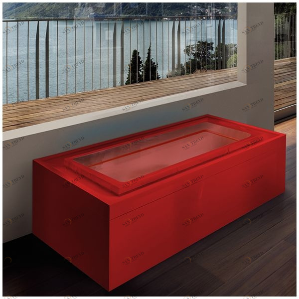 Бассейн Gruppo Treesse Fusion 220 SPA-V8620-K напольный прямоугольный красный Fusion SPA SPAV8620K