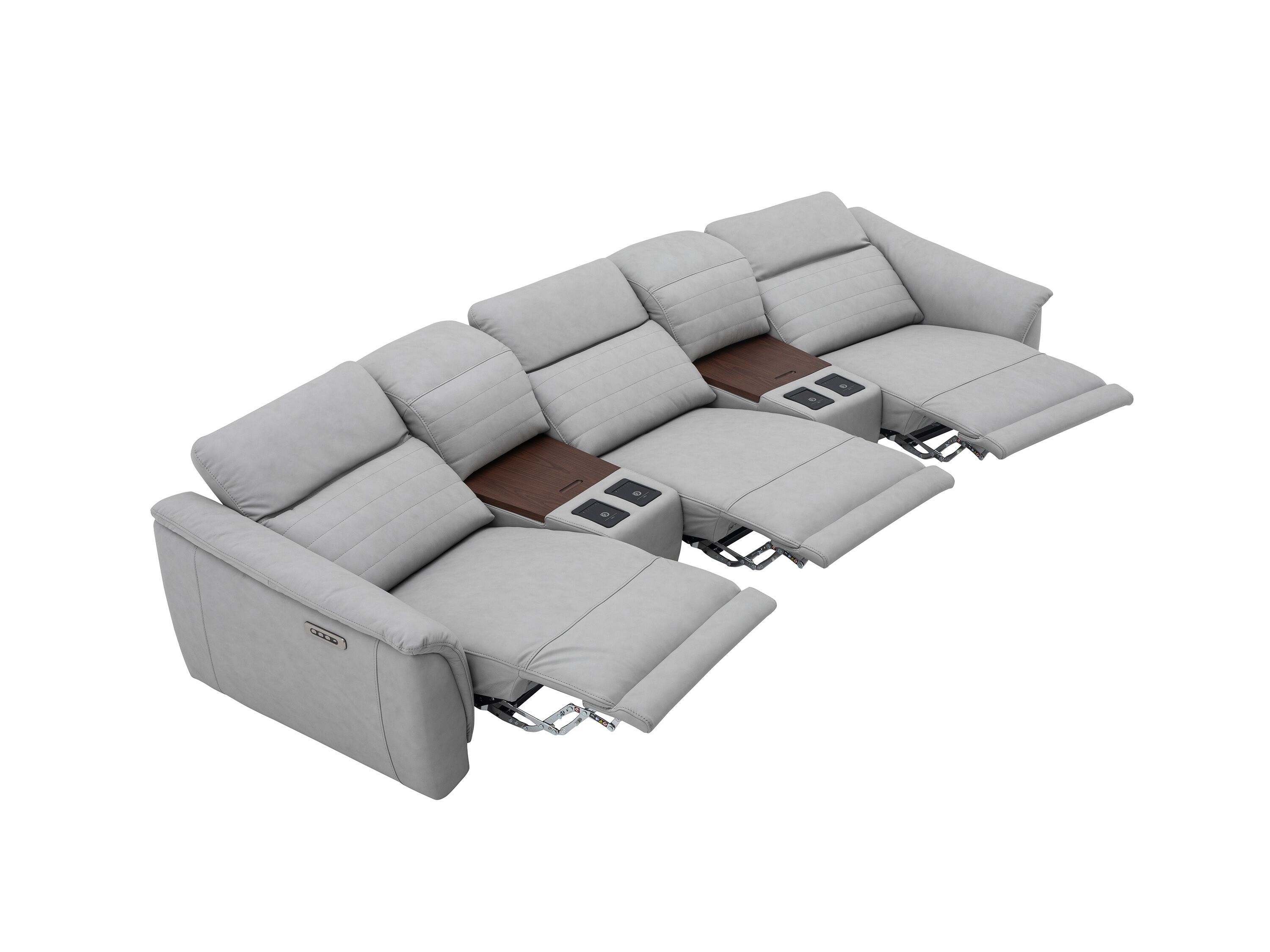 3-местный кожаный диван с откидной спинкой CAMPO DE' FIORI CDF189 ARCH-00145112 - Вид №2