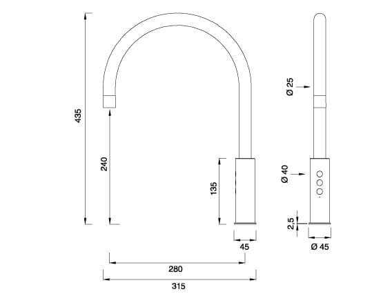 Смеситель для кухни / диспенсер для питьевой воды CEADESIGN ECO-DRINKING TAP WATER ARCH-00097450 - Вид №2