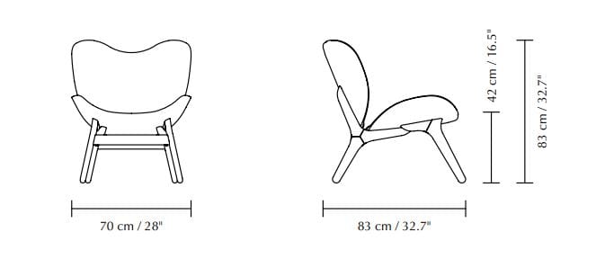 Мягкое кресло из ткани Kvadrat UMAGE a Conversation Piece ARCH-00007870 - Вид №2