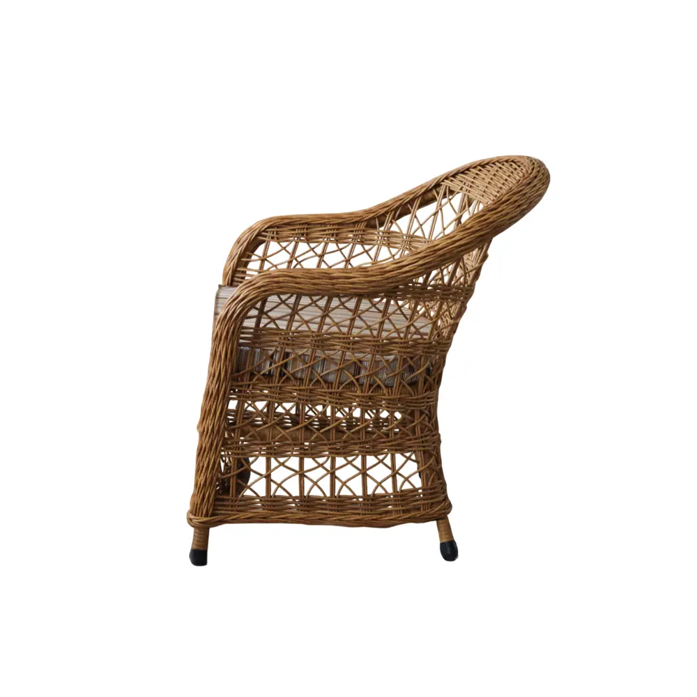 Кресло садовое Dino 63x70x84 см искусственный ротанг натуральный Santreyd STLM-2032599 - Вид №2