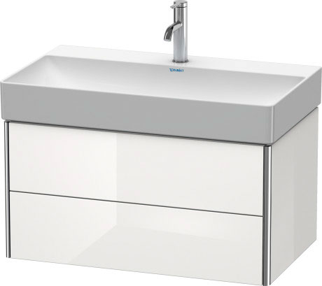 XS416208989 Тумбочка подвесная XSquare #XS4162 784 x 460 мм Фланелево-серый глянцевый лак Duravit - Вид №2
