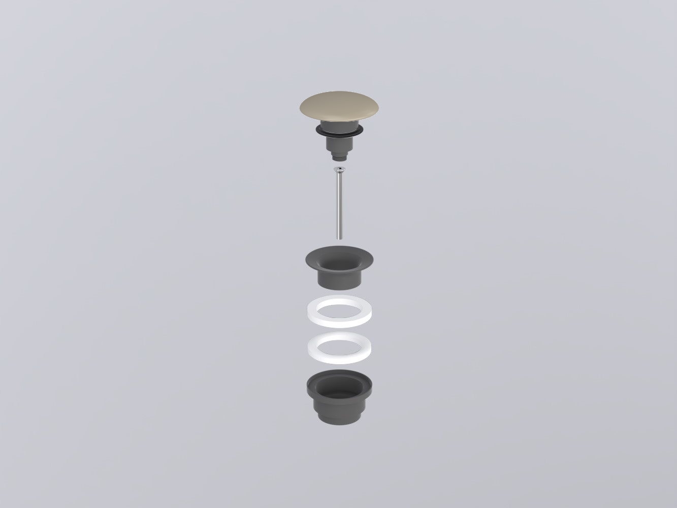 PIL01CM-AV Универсальный донный Cemento click/clack с керамической крышкой cielo Запасные части и аксессуары Ceramica Cielo