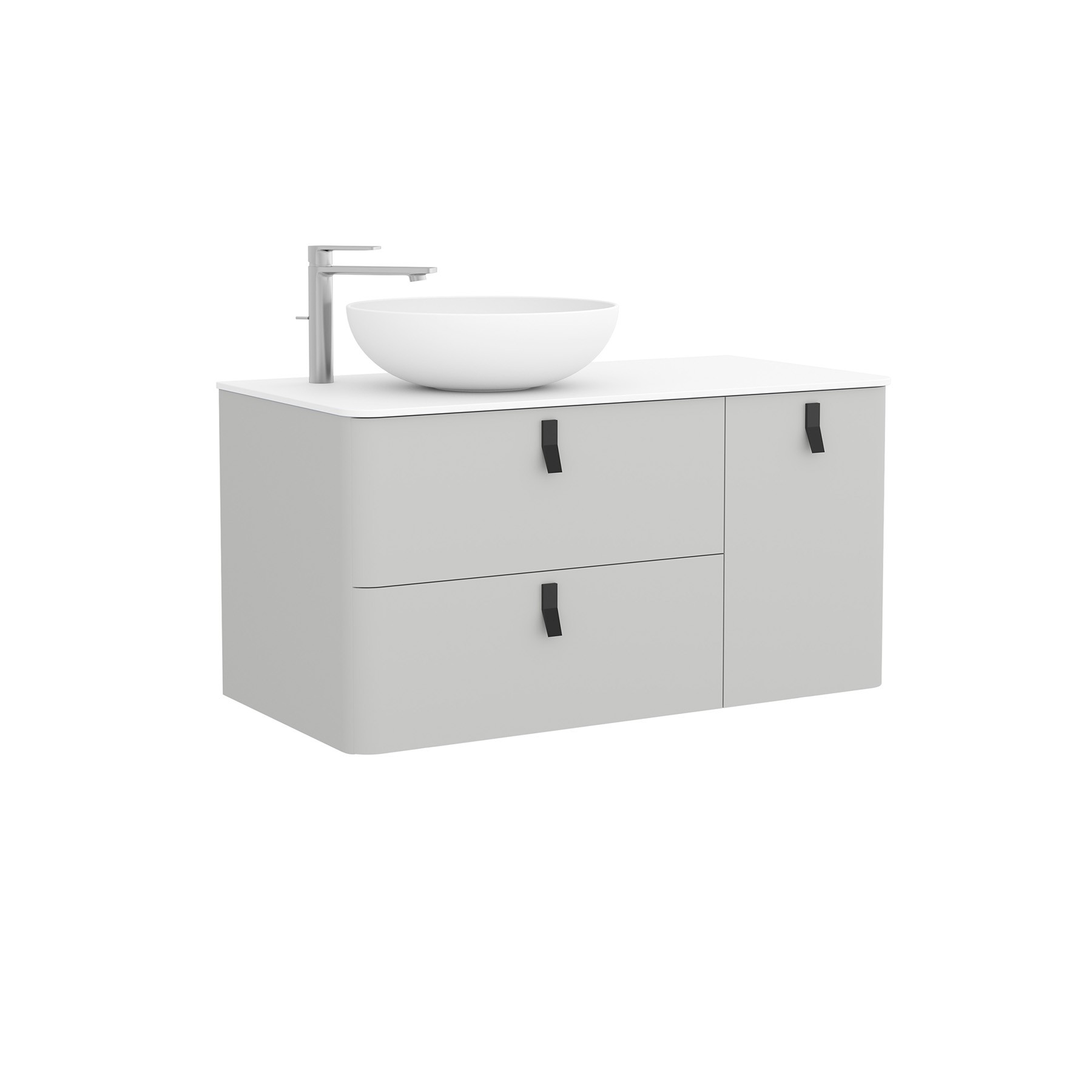 24629 SALGAR Мебель для умывальника UNIIQ 1200 правая ALMENDRA Альмендра  - Вид №1