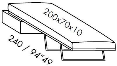 Meridiani Пуф-кровать со съемным чехлом из ткани Fox sun-id-1397130 - Вид №3