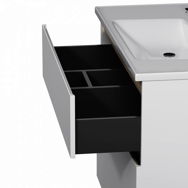 M85AFSX1002WG База под раковину напольная 100 см 2 ящика белый глянец AM.PM X-Joy  - Вид №3