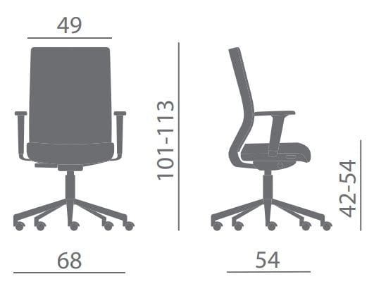 Офисное кресло руководителя с высокой спинкой Kastel ARCH-00118491 - Вид №9
