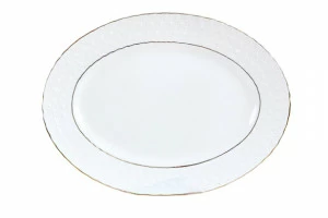 Блюдо овальное The snow Queen 31 см КОРАЛЛ THE SNOW QUEEN 029620 Белый