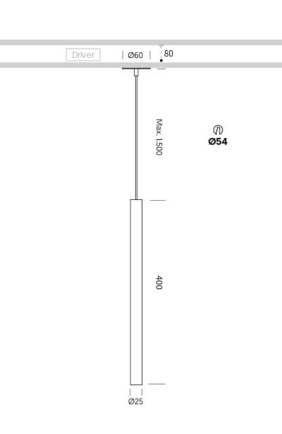 Металлический светодиодный подвесной светильник In Stock Onok ARCH-00111659 - Вид №2
