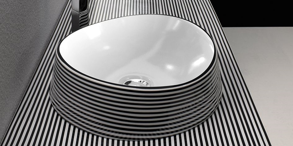 Керамическая столешница под раковину Olympia Ceramica Texture 11 PILI - Вид №1