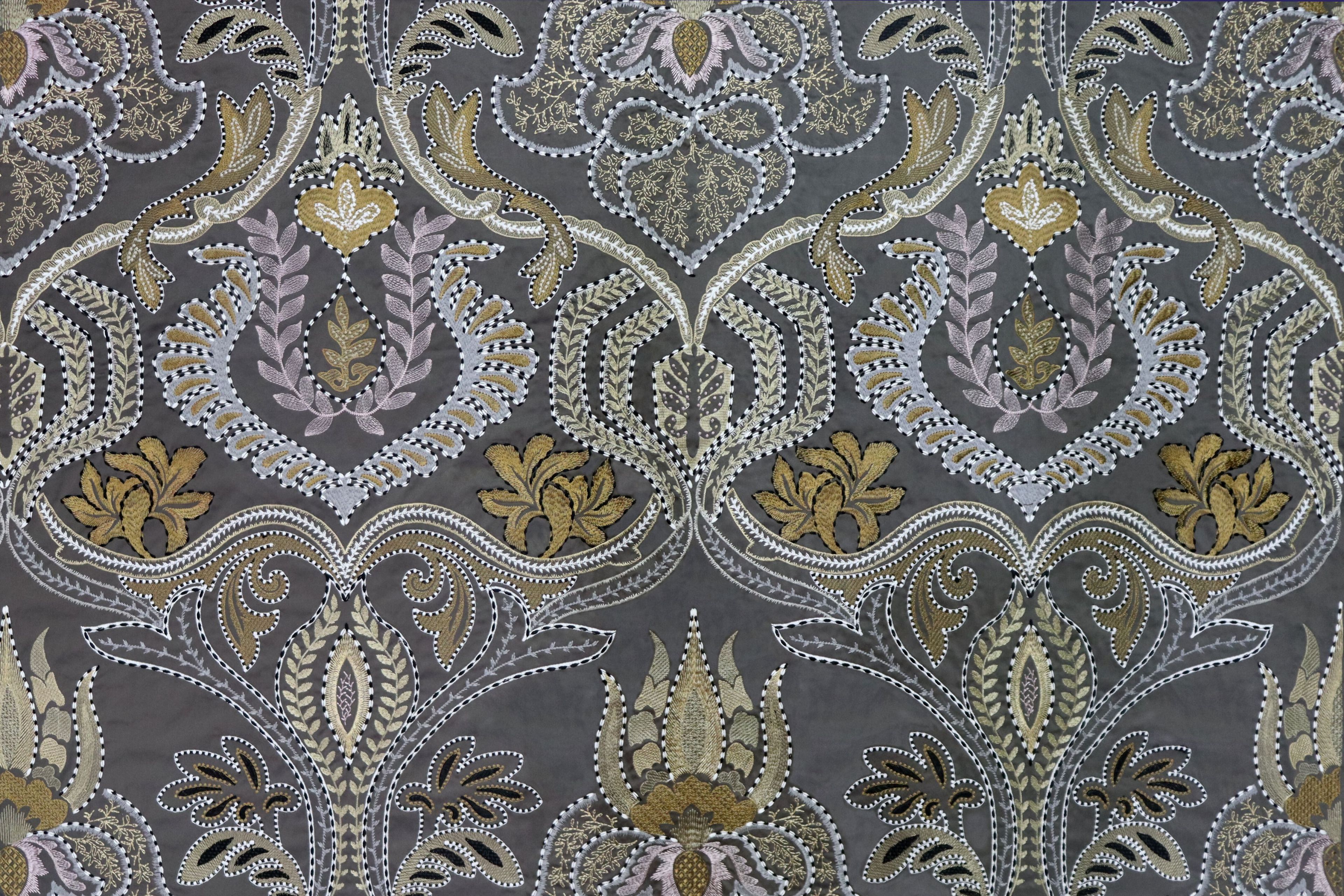 Хлопчатобумажная дамасская ткань Aldeco Veva ARCH-00058950 - Вид №3