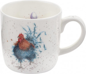 10596996 Royal Worcester Кружка Royal Worcester "Забавная фауна", "Король курятника" (Петух) 310мл Фарфор костяной