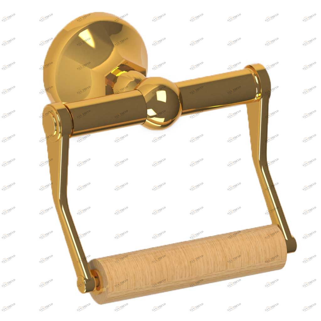 C07-504 C07-504 Настенный держатель для рулонов туалетной бумаги ШАРЛЕТИ С РЫЧАГАМИ Cristal & Bronze CHARLÉTY À MANETTES I 