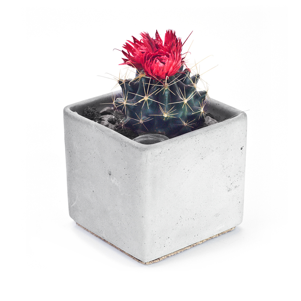 2000983104700 Кашпо Блок COSMO RED 