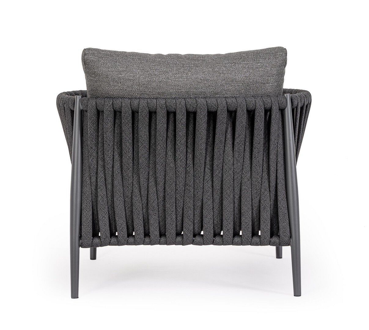 Веревочное и тканевое садовое кресло с подлокотниками BIZZOTTO Jacinta ARCH-00041239 - Вид №4