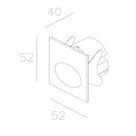 Утопленный алюминиевый светодиодный наружный прожектор LedsC4 Bat ARCH-00071602 - Вид №4